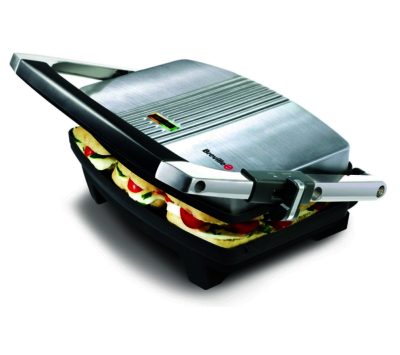 BREVILLE  VST025 Cafe-Style Sandwich Press - Brushed Stainless Steel
